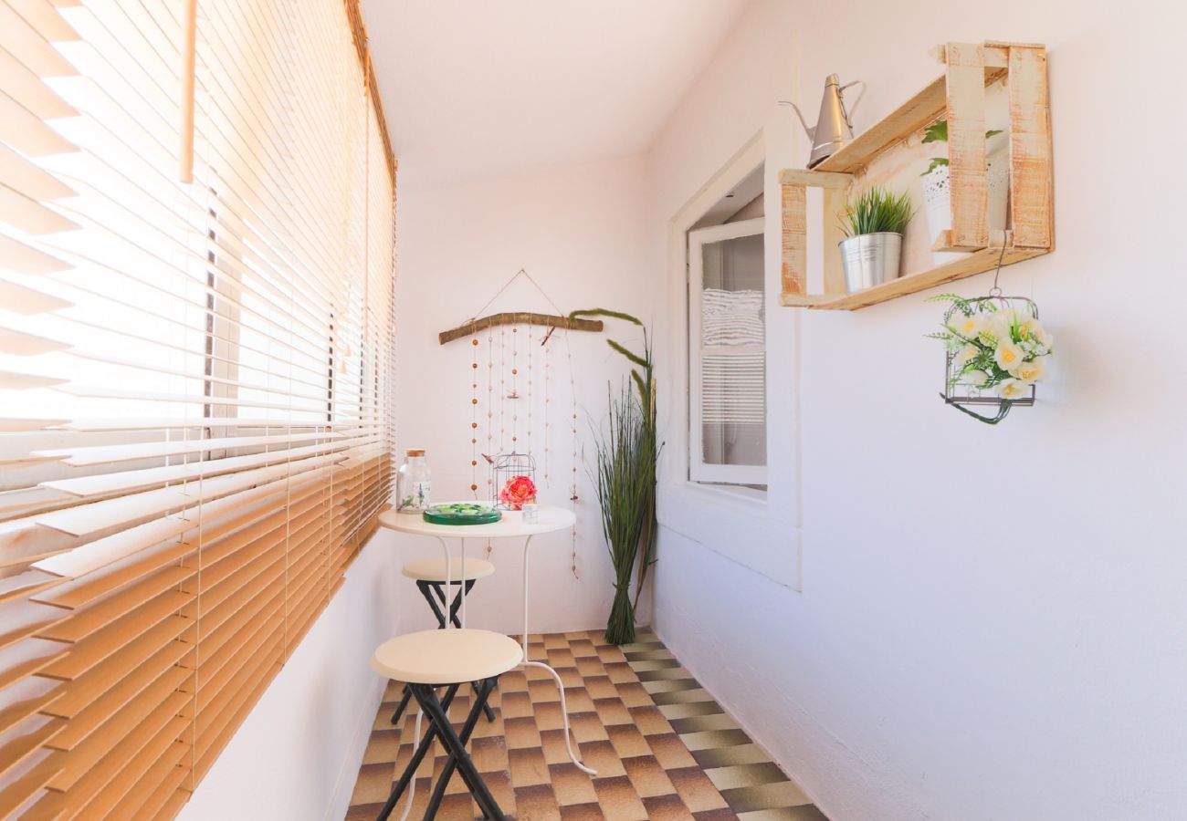 Cozy balcony for a break at the end of the day