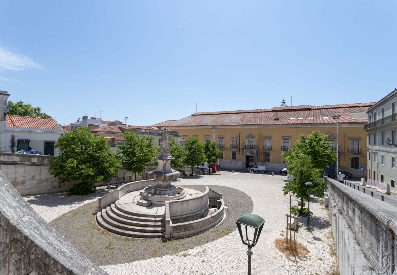 Elegant square near the apartment in Lapa